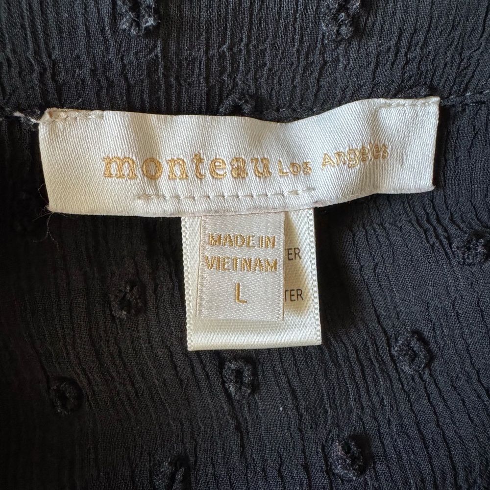 Black Women's Ruffled Collared Blouse - Picture 6 of 6
